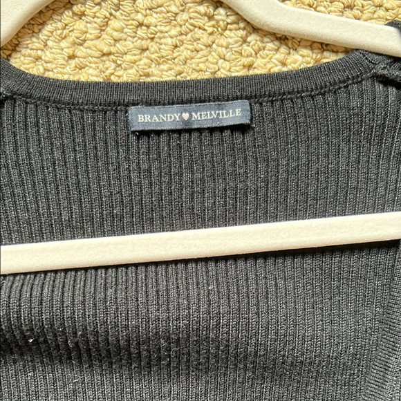 Brandy Melville Black button up sweater - Picture 2 of 2